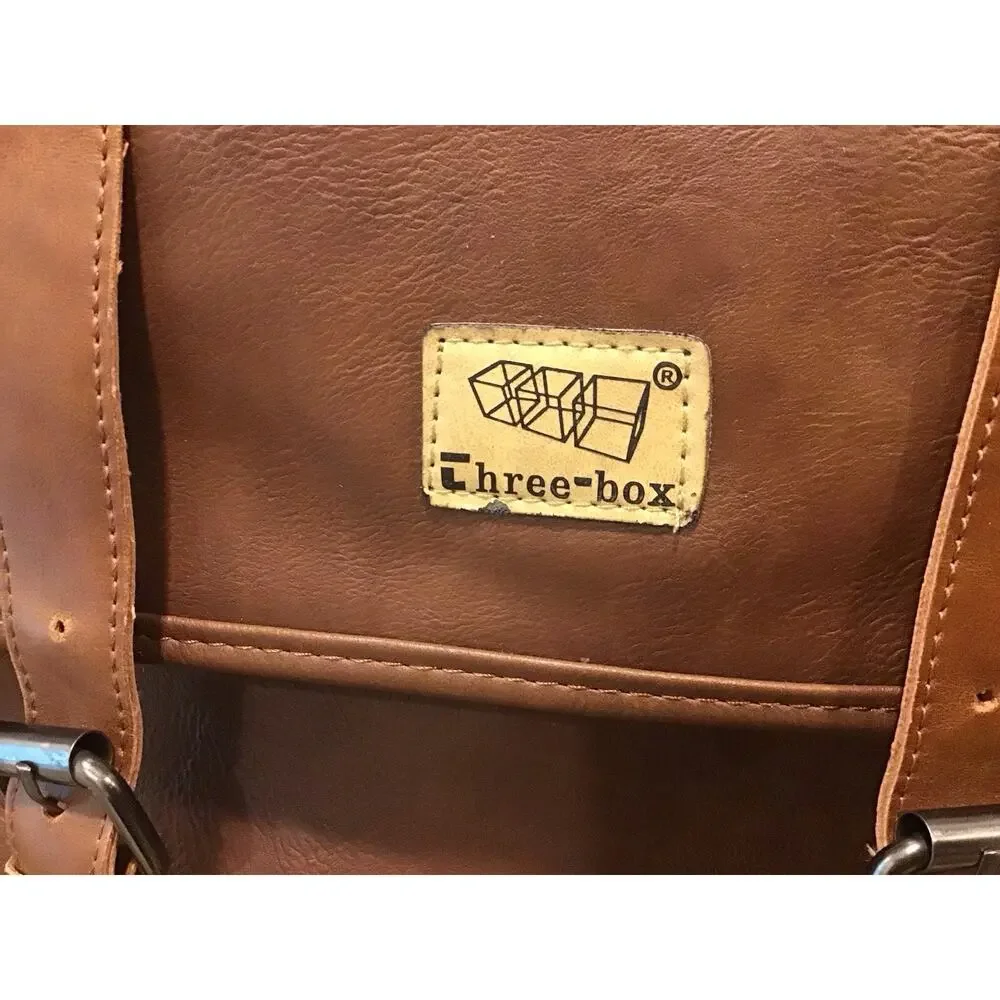 Vegan Leather Bag/Backpack With Adjustable Strap Laptop Compartment College